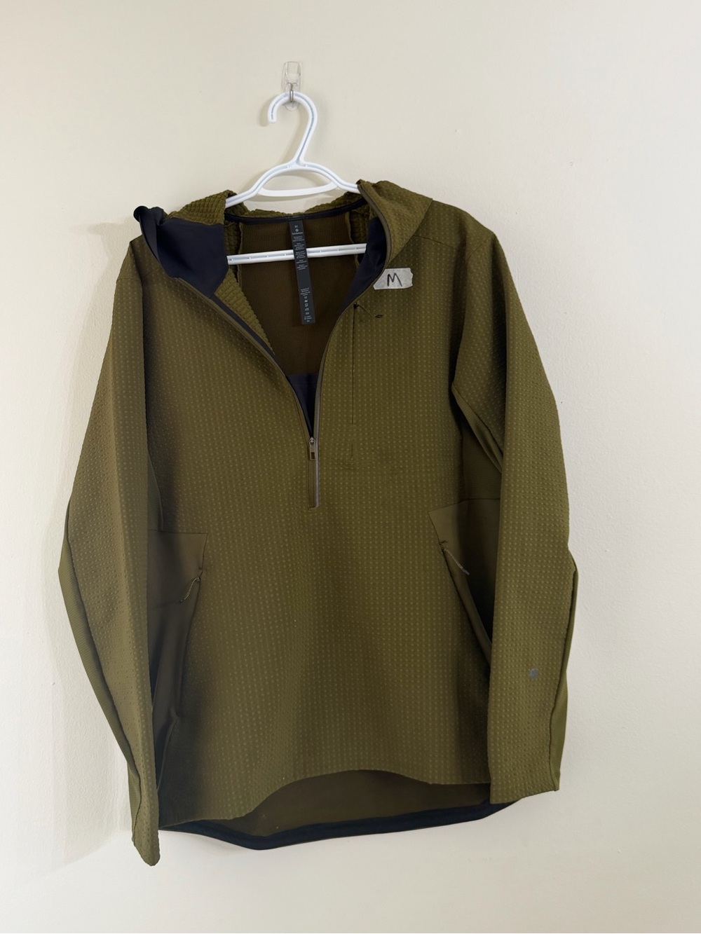 lululemon Moss Green 1/4 zip all terrain jacket 148 MSRP